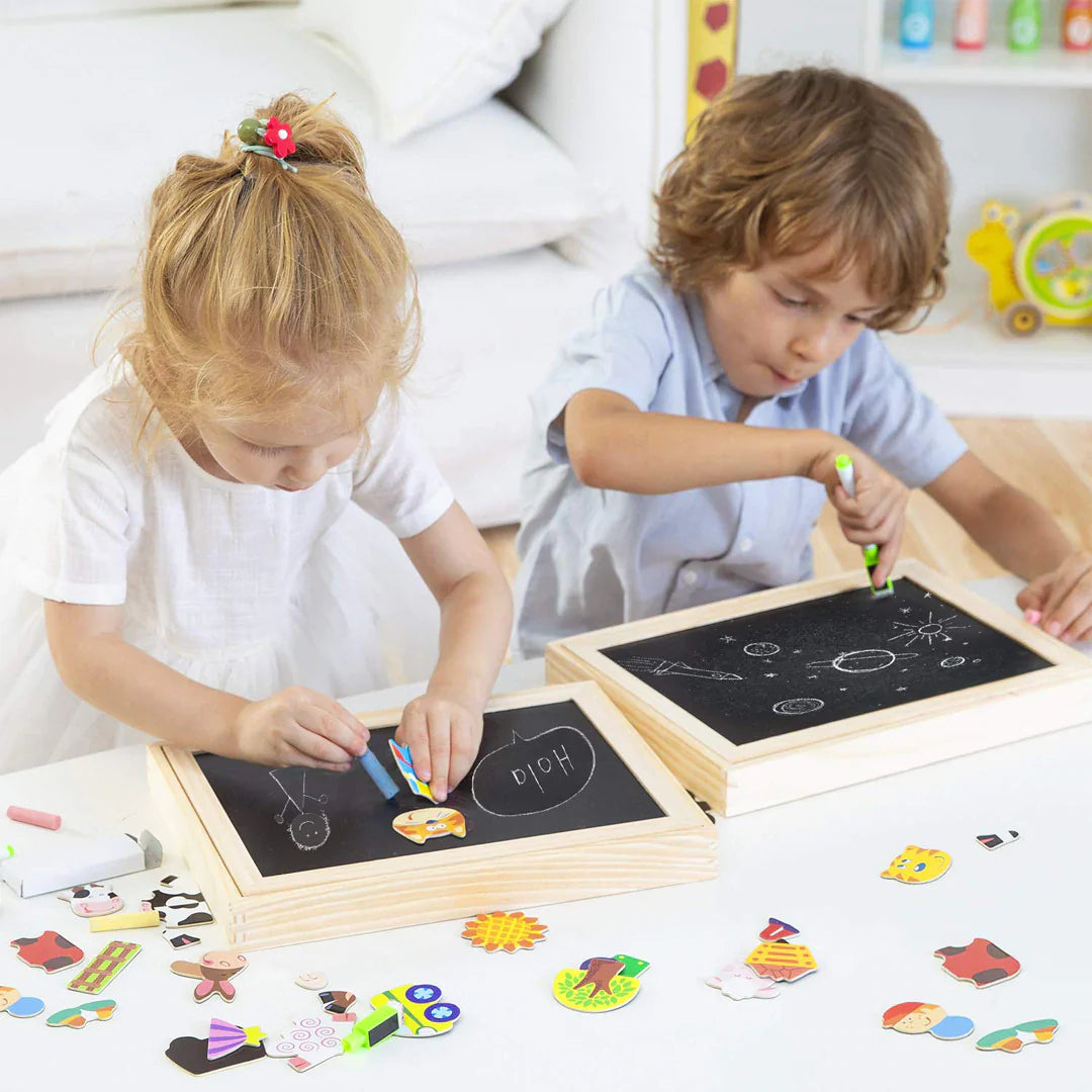 KreativTavlan™ Montessori Ritbräda och Magnetpussel 2-i-1