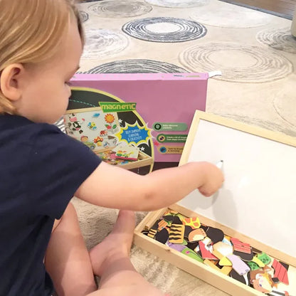 KreativTavlan™ Montessori Ritbräda och Magnetpussel 2-i-1