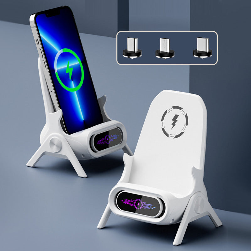 ChargeSeat™ – Trådlös Snabbladdare & Mobilstativ
