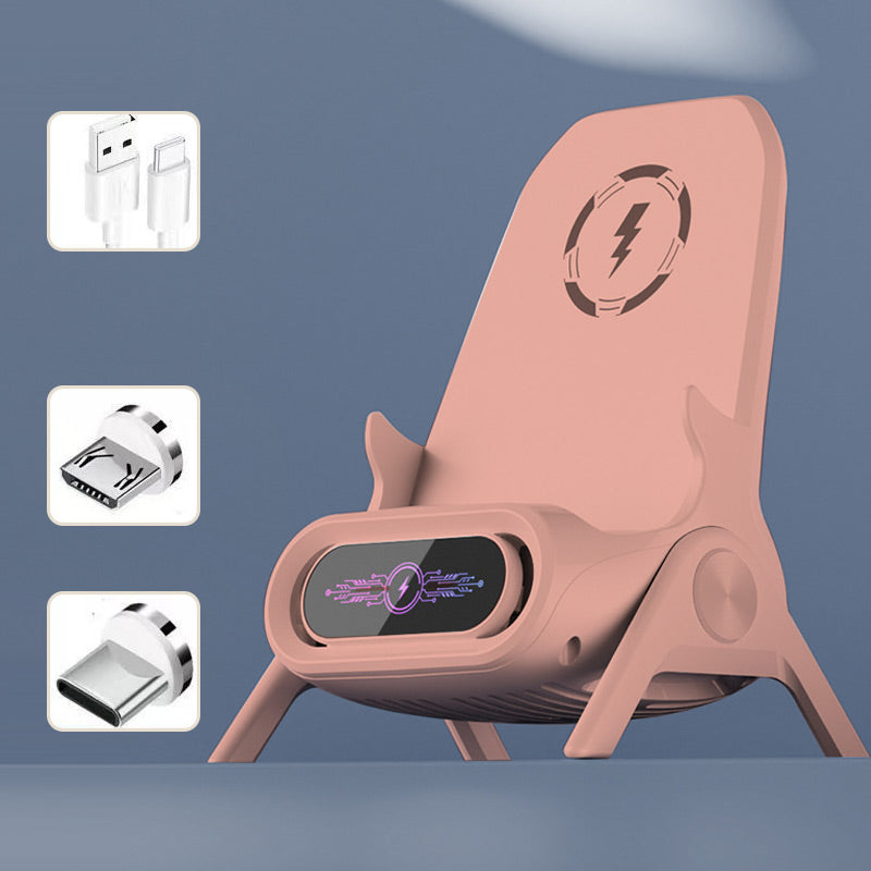 ChargeSeat™ – Trådlös Snabbladdare & Mobilstativ