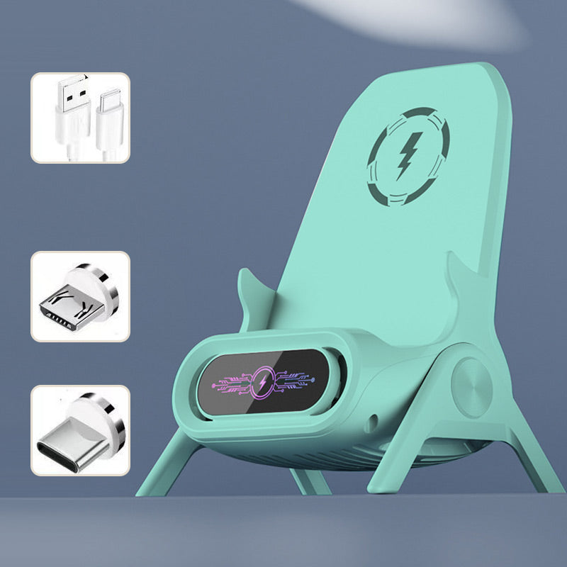 ChargeSeat™ – Trådlös Snabbladdare & Mobilstativ