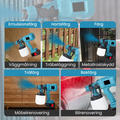 ProPaint™ 🔥2025 Starkt rekommenderat (supereffektivt)🔥Sladdlös Elektrisk Färgspruta