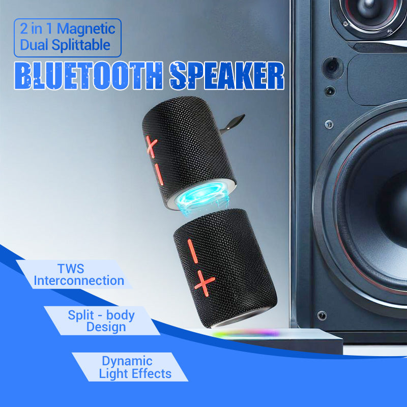LjudMagnet™ 🔥2-i-1 magnetisk delbar Bluetooth-högtalare