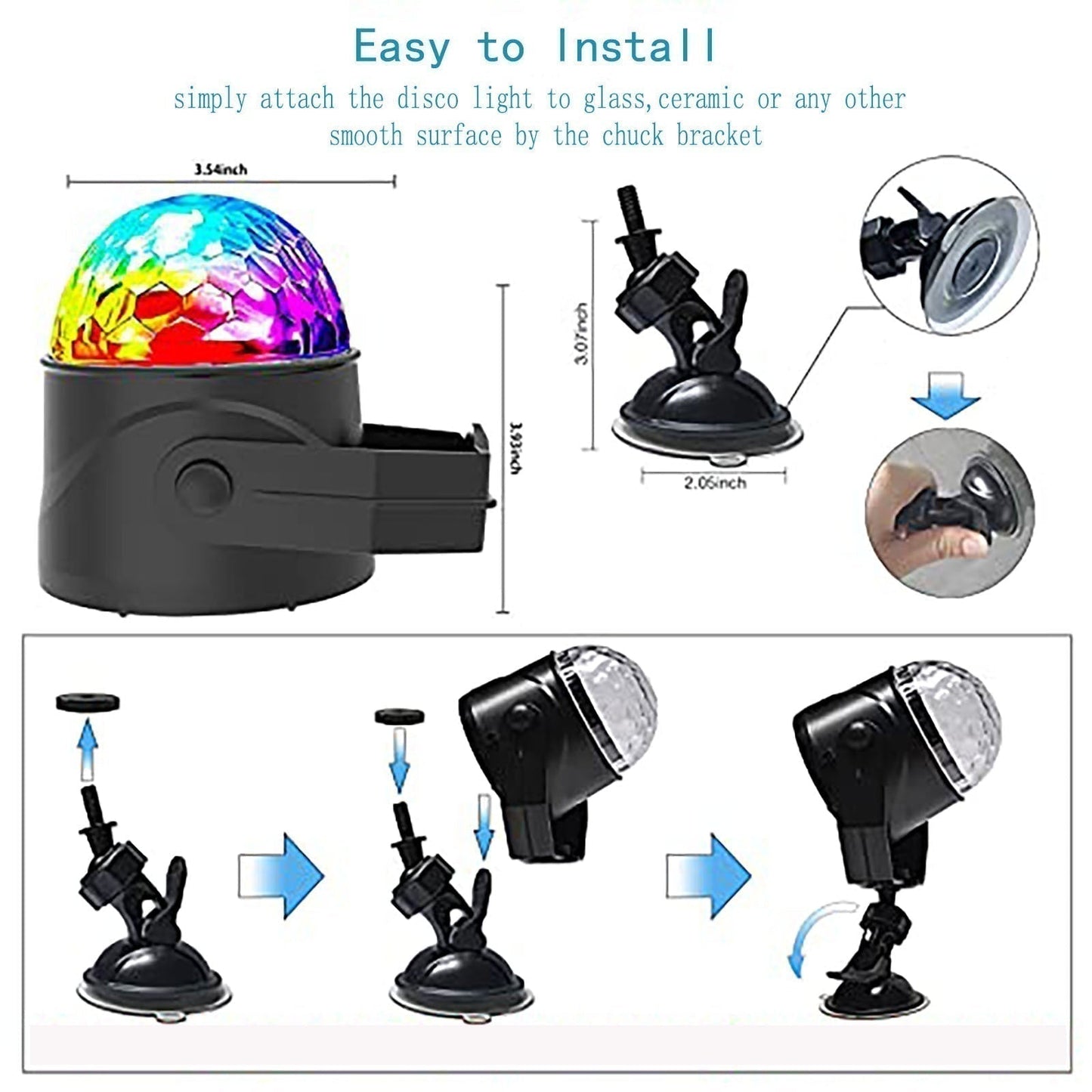 LumiParty™ RGB-LED-diskokula