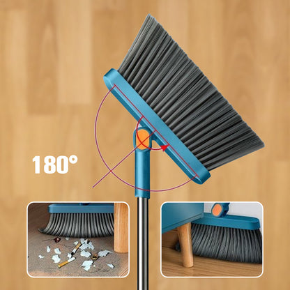 StådSmart™ | Sopset med upprättstående skyffel och 180° roterbar sopborste