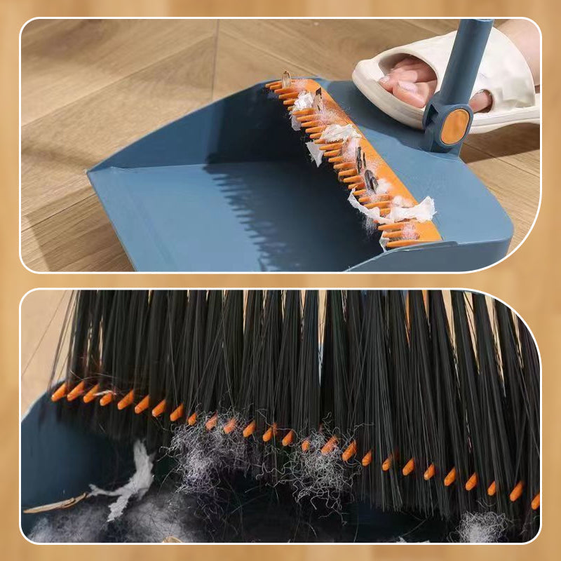 StådSmart™ | Sopset med upprättstående skyffel och 180° roterbar sopborste