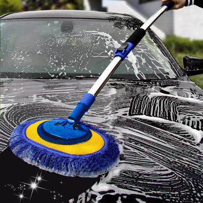 BilMopp™ | Hållbar aluminium långhandtag teleskopisk biltvätt Mop