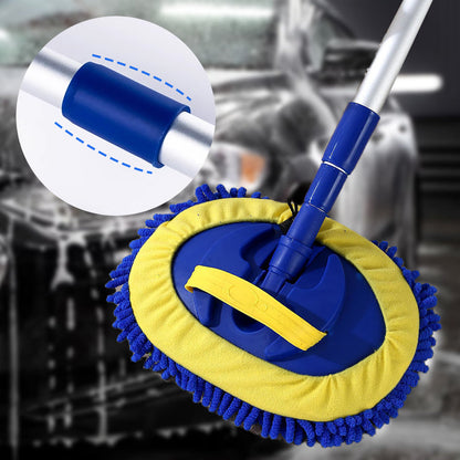 BilMopp™ | Hållbar aluminium långhandtag teleskopisk biltvätt Mop