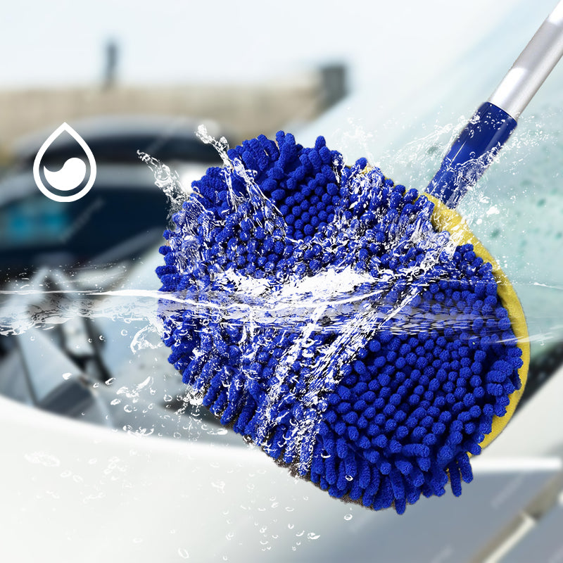 BilMopp™ | Hållbar aluminium långhandtag teleskopisk biltvätt Mop